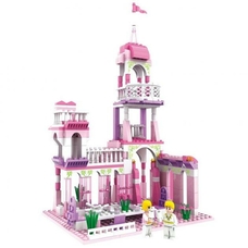 Конструктор COGO 3262 Замок принцеси Рожевий/Білий 254 деталі