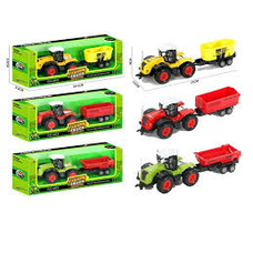 Трактор 955-202 (144/2) 3 види, металопластик, знімний причіп, в коробці