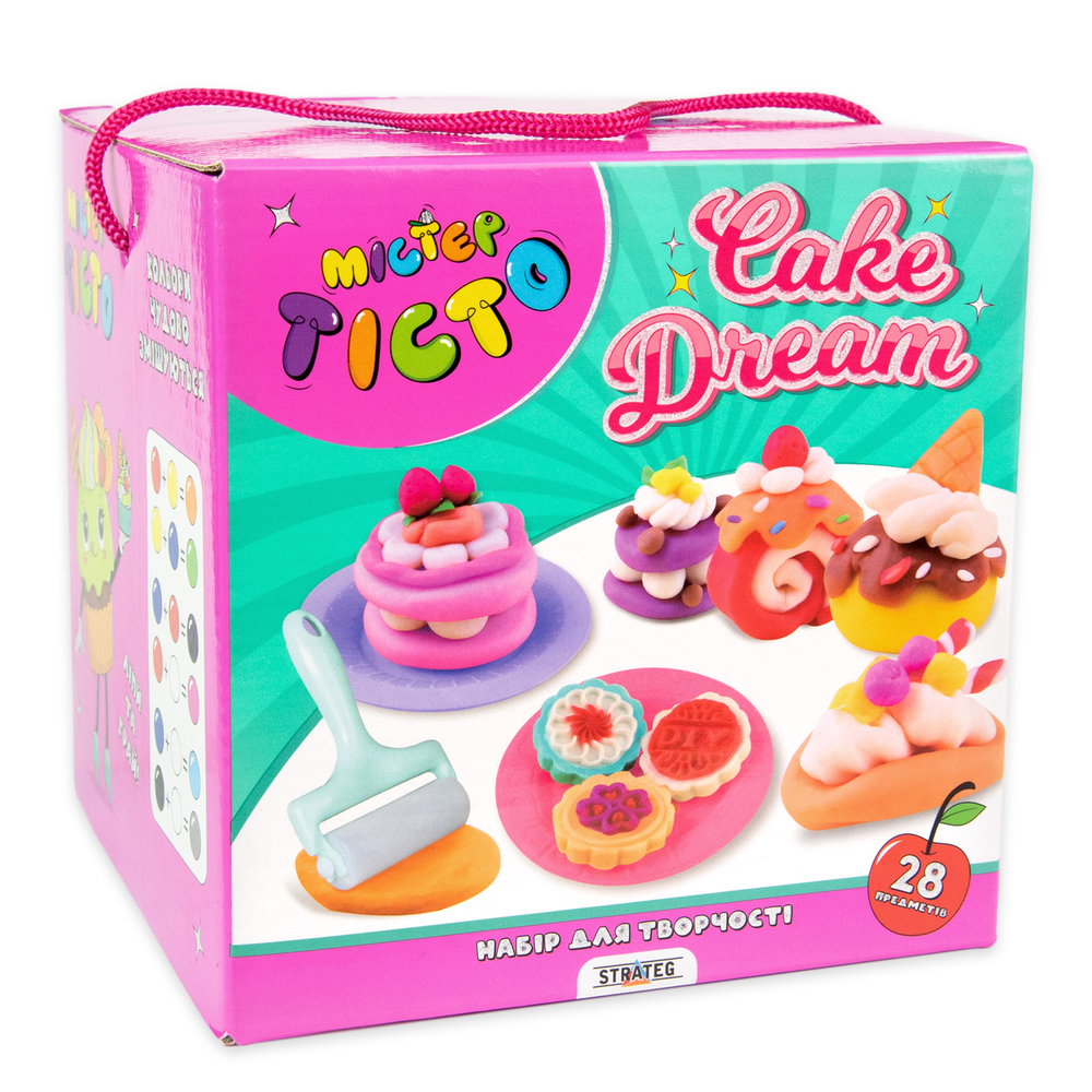 Фото, Видеообзоры набір для творчості містер тісто cake dream strateg українською мовою (41014)