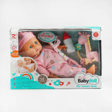 Пупс 6292 (24) м'якотілий, пє з пляшечки, брязк, муз чіп, 37см, в кор