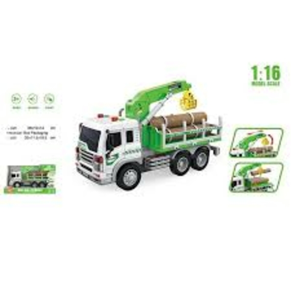 Спецтехніка WY300E (24) будів вантажівка, 1:16, підсвіч, звук ефекти, інерц мех, рух деталі, гум шин