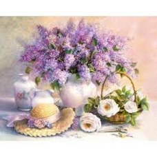 Алмазна картина 85984 Бузок у кошику 40*50см кр