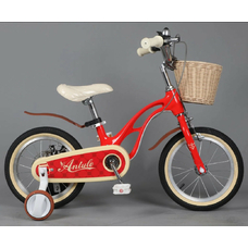 Дитячий двоколісний велосипед МВ-001 16" ЛЮКС з кошиком, різні кольори