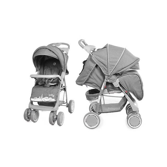 Коляска прогулочная BABYCARE City BC-5201 Grey в льне /1/