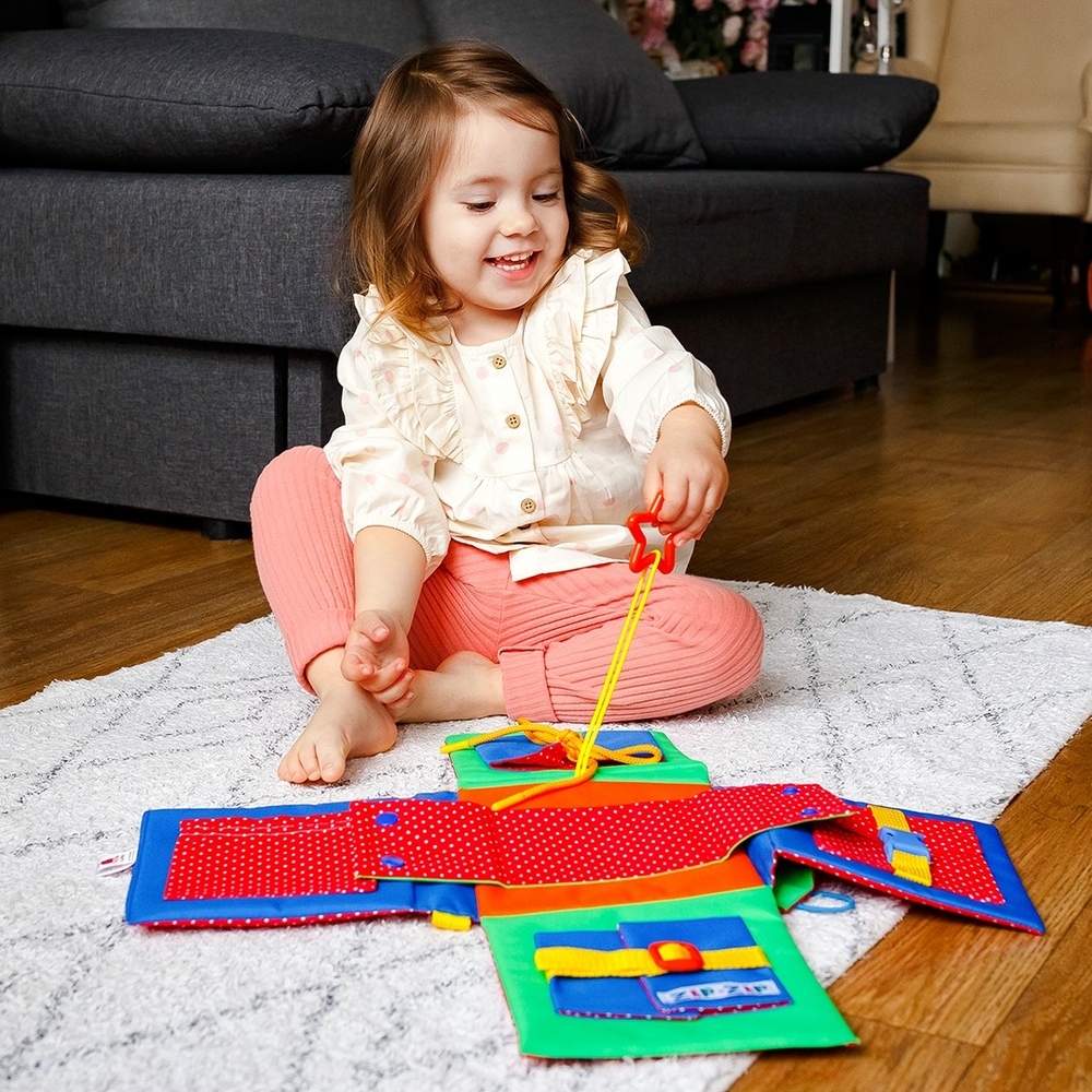 Фото, Видеообзоры бізіборд із застібками "хрестик" roter kafer rz2001-01