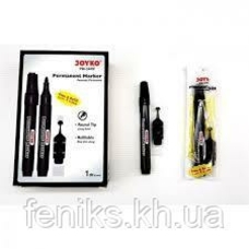 Маркер круглий Permanent+чорнильна капсула,чорний PM-34RF,ТМ