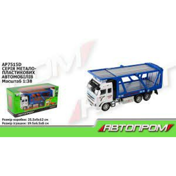 Машина мет. АВТОПРОМ арт. АР7515D (48/2) 1: 38, автовоз, світло, звук