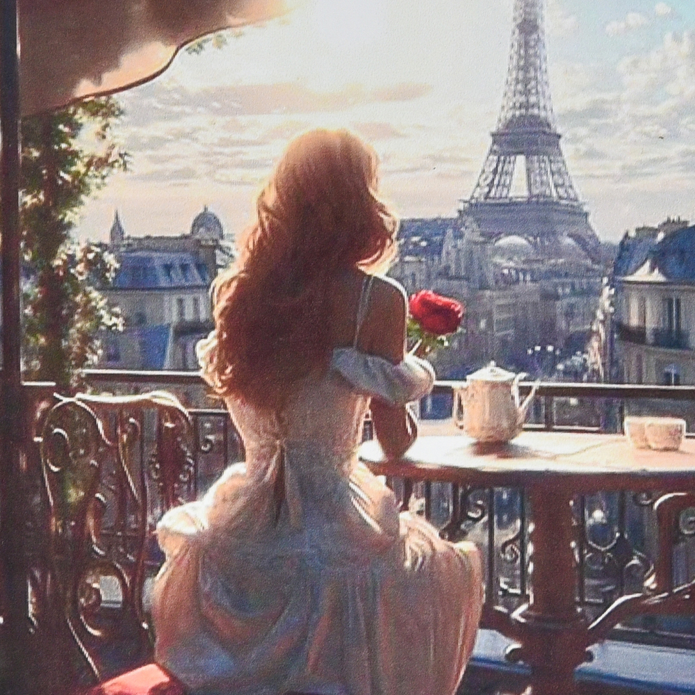 Фото, Відеоогляди алмазна мозаїка strateg преміум вид на париж розміром 30х30 см (hee16310)