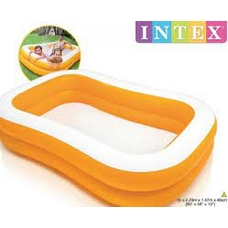Дитячий надувний басейн Intex 57181 «Мандарин», 229 х 147 х 46 см