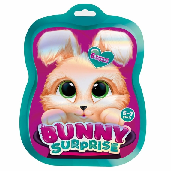 Набір для творчості Vladi Toys із сюрпризами "Bunny surprise. Темно-рожевий" VT8080-12
