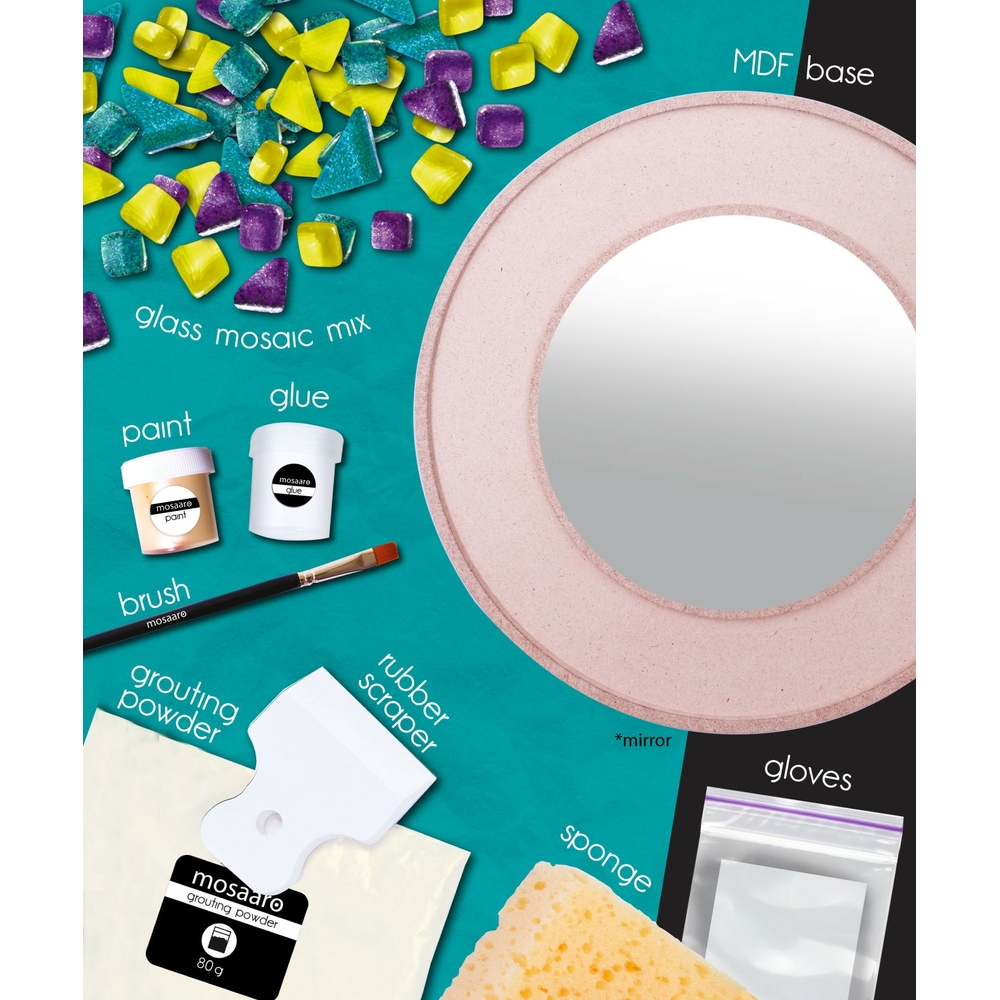 Фото, Видеообзоры набір для творчості скляна мозаїка «дзеркало» mosaaro ma4004