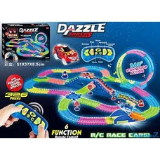 Автотрек на р/у 155 , 216 деталі, довжина трека 622 см, 1 машинка на р/у, свет, звук