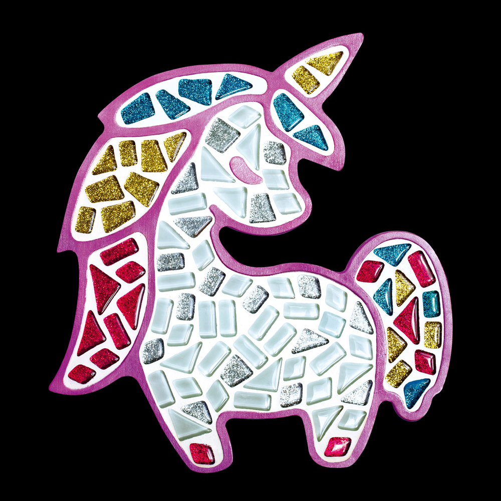 Фото, Відеоогляди набір для творчості скляна мозаїка «єдиноріг» для дітей mosaaro ma7004