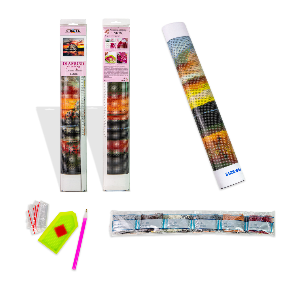 Фото, Відеоогляди алмазна мозаїка strateg преміум замок балморал без підрамника розміром 50х65 см  (sgk86080)