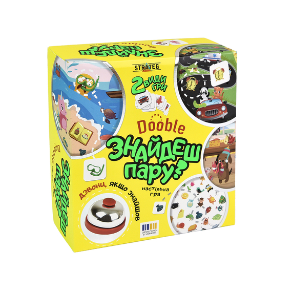 Карткова гра Strateg Знайдеш пару? українською мовою (30221)