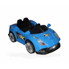 Машина M 0611 (1шт) р/у, 2 мотора по 25W, аккум 12V/7A, 4 км/ч, перекл.скор, 3-8 лет, MP3, синяя, 11