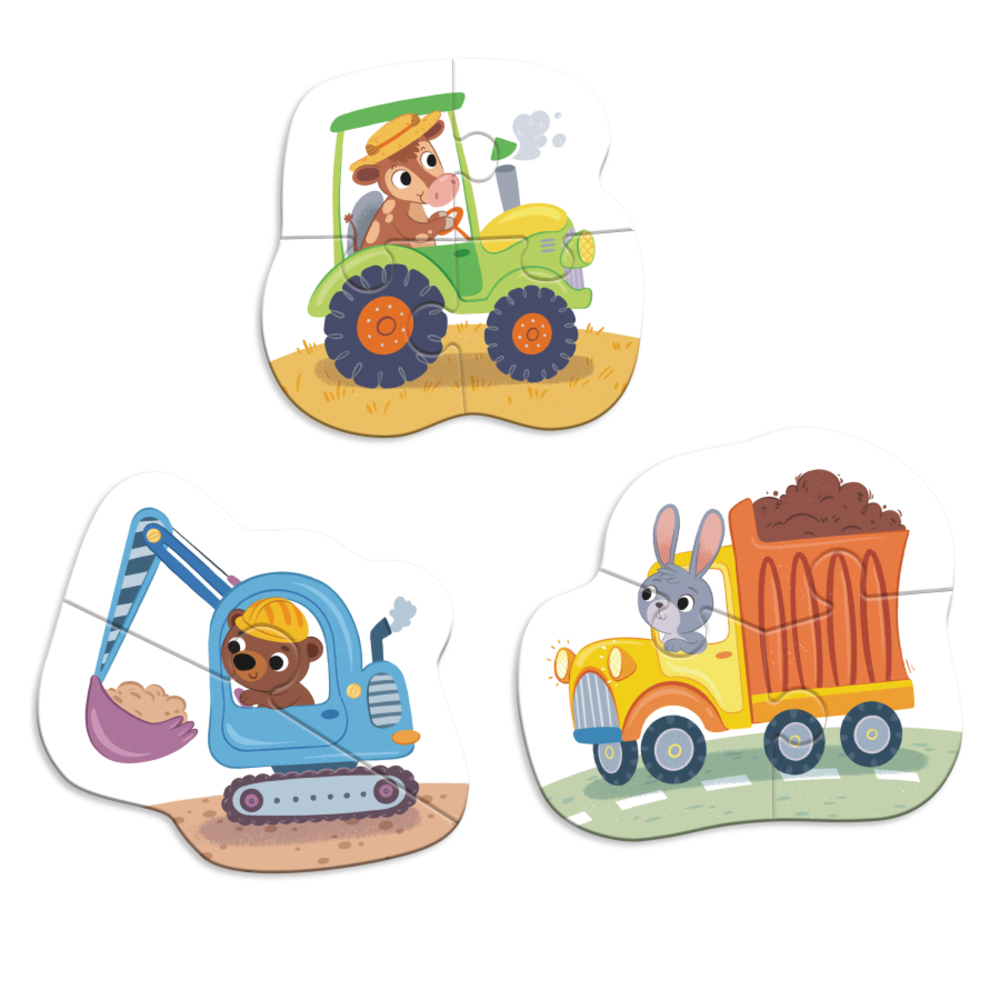 Фото, Видеообзоры пазл 3в1 dodo транспорт