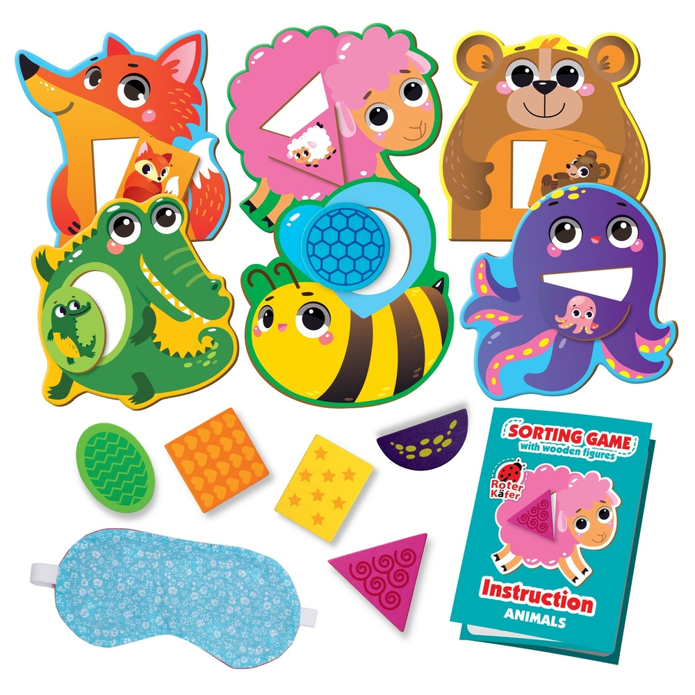 Фото, Видеообзоры гра-сортер з дерев'яними фігурами «звірята» rw4204