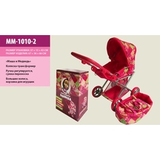 Коляска MM-1010-2 (4шт) сумка-переноска, ручка регул-ся, в цв/кор, р-р 66*66*36см