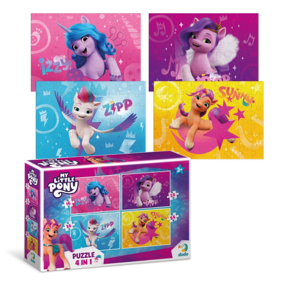 Фото, Видеообзоры пазл 4в1 dodo my little pony чотири подружки
