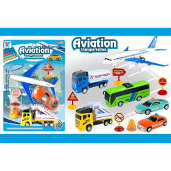 Спецтехніка 08-35 (96/2) літак, трап, таксі, дорожні знаки, інерція, на листі