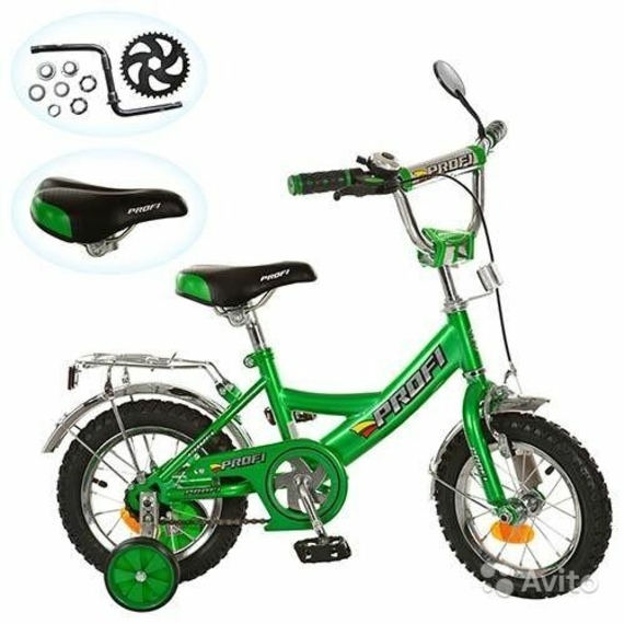 Велосипед PROFI дитячий 12д. P 1243 (1шт) синій