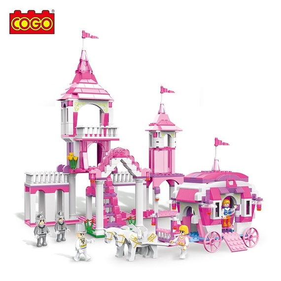 Конструктор COGO Girls Замок принцеси 3263, Princess Castle, 555 деталей, фігурки, блочний, для дівчаток