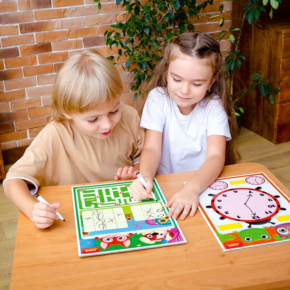 Фото, Видеообзоры дошка-тренажер «годинник та розпорядок дня» vt5010-29