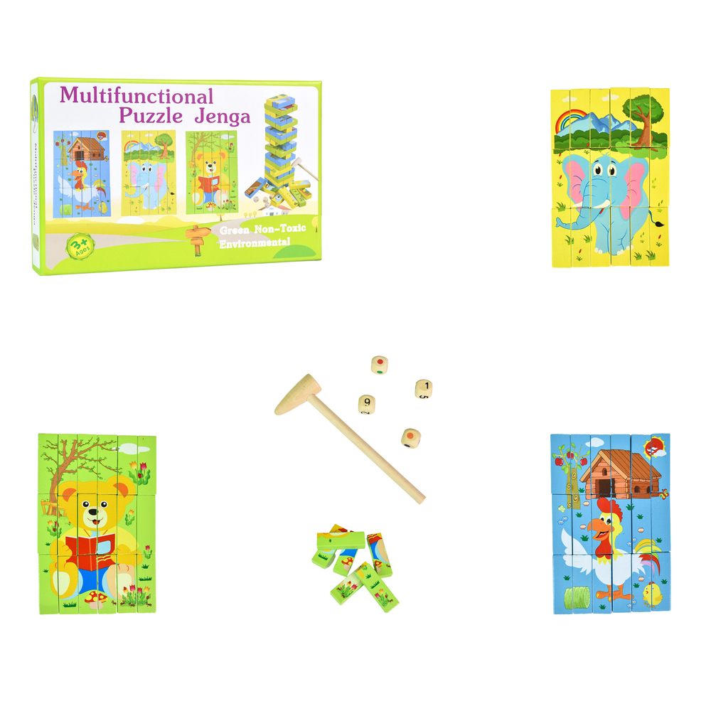 Фото, Відеоогляди дерев'яна джанга-пазл multifunctional puzzle jenga strateg (30980)