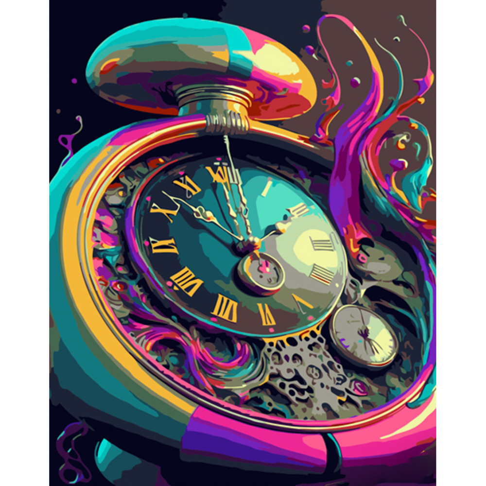 Фото, Відеоогляди картина за номерами strateg преміум різнобарвність часу розміром 40х50 см (gs954)