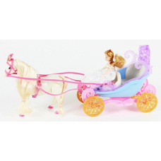 Карета 28922B з конем і лялькою батар.муз.2цв.кор.44 * 13 * 22 Ш.К. / 24 /