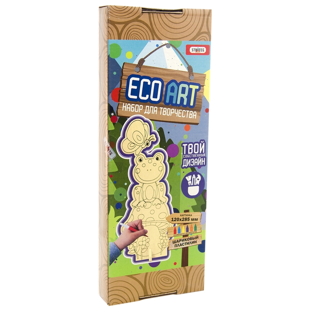 Фото, Відеоогляди набір для творчості strateg еко-розмальовка жаба (5004)