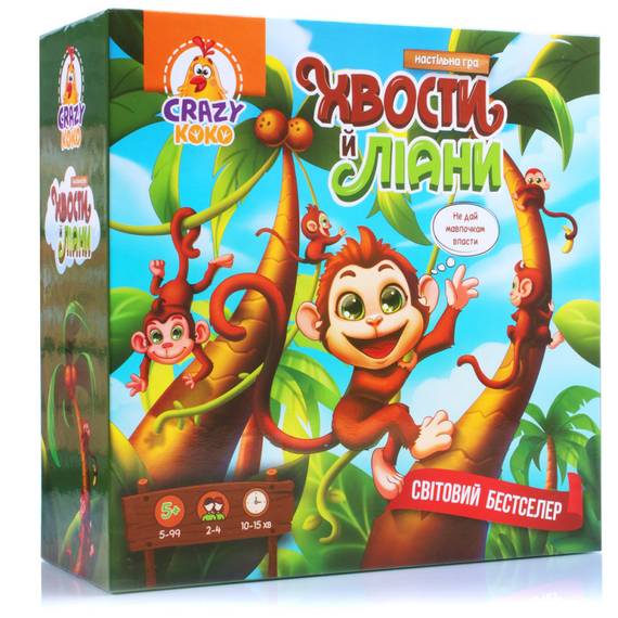 Гра настільна Vladi Toys розважальна. Хвости й ліани. VT8055-39