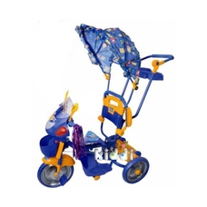 Велосипед WS 829B-1(CP)/JS 829B-1 CP (2шт) три колеса, крыша, корзина