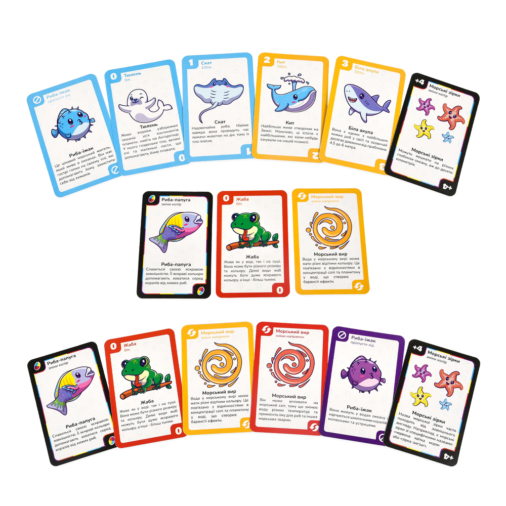 Фото, Видеообзоры настільна гра strateg уна морські друзі карткова українською мовою (30449)