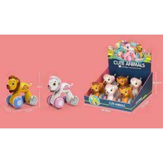 Лев SY266-16A на колесиках press&go 2кол.6шт.в кор.35,3*16,8*34,9/18/108