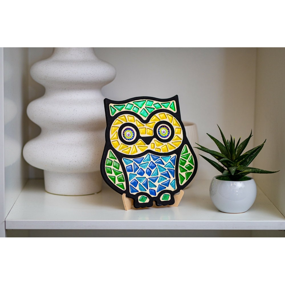 Фото, Видеообзоры набір для творчості скляна мозаїка «сова» mosaaro ma2004