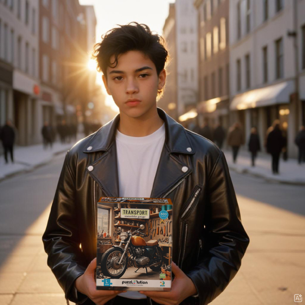 Фото, Видеообзоры пазл dodo транспорт мотоциклетний гараж