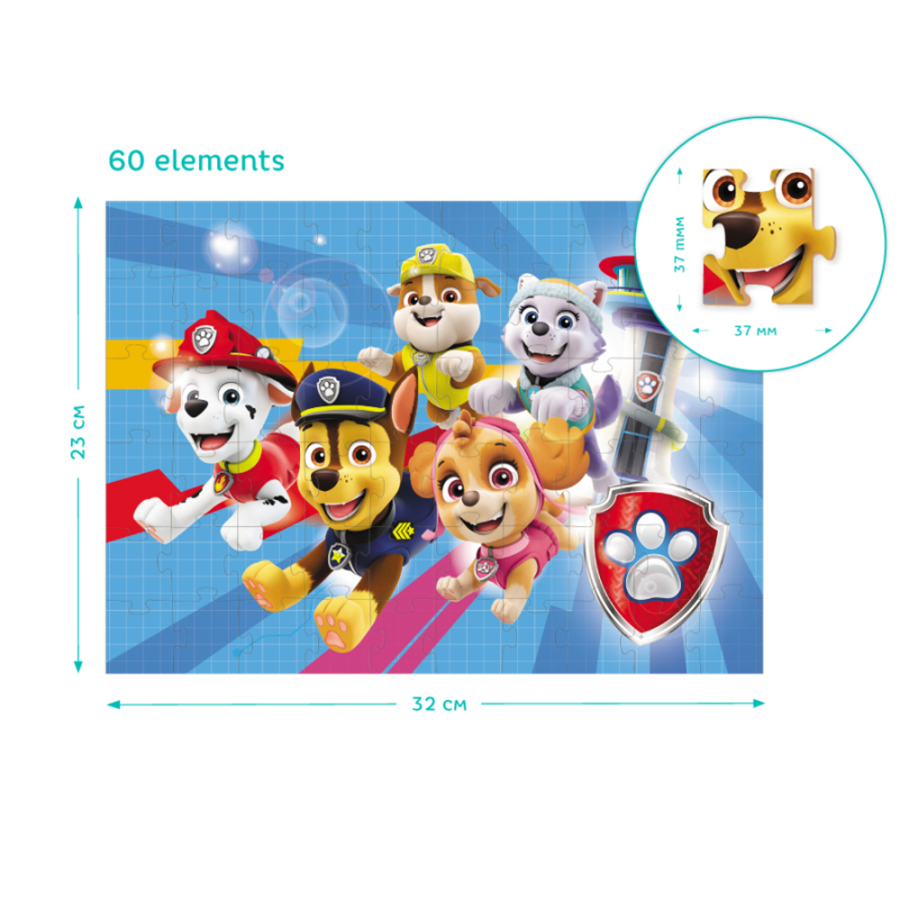 Фото, Відеоогляди набір пазлів на 60 елементів dodo paw patrol