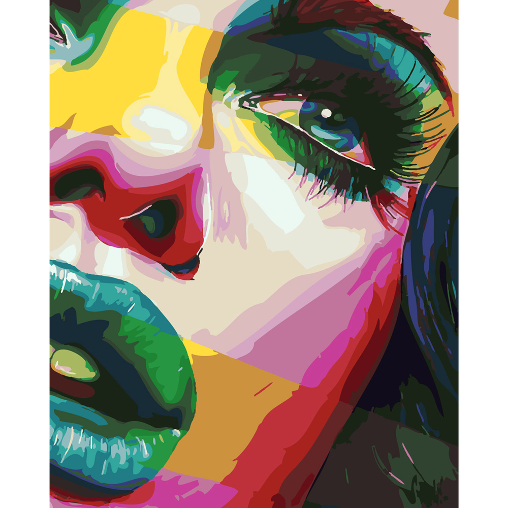 Фото, Відеоогляди картина за номерами strateg преміум поп-арт погляд з лаком розміром 40х50 см sy6298