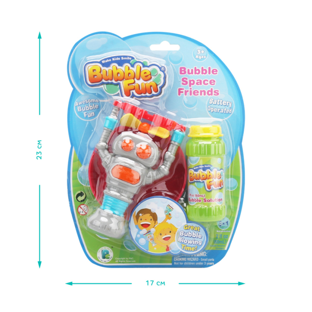 Фото, Видеообзоры мильні бульбашки bubble fun робот 60 мл