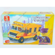 Конструктор SLUBAN 303213 R/M38 B100 (72шт) машина, 105дет, в кор-ке,20-13-5см