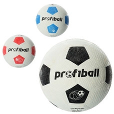Мяч футбольний VA 0013 (30шт) размер 5, резина Grain, 350г, Profiball, сетка, в кульке,