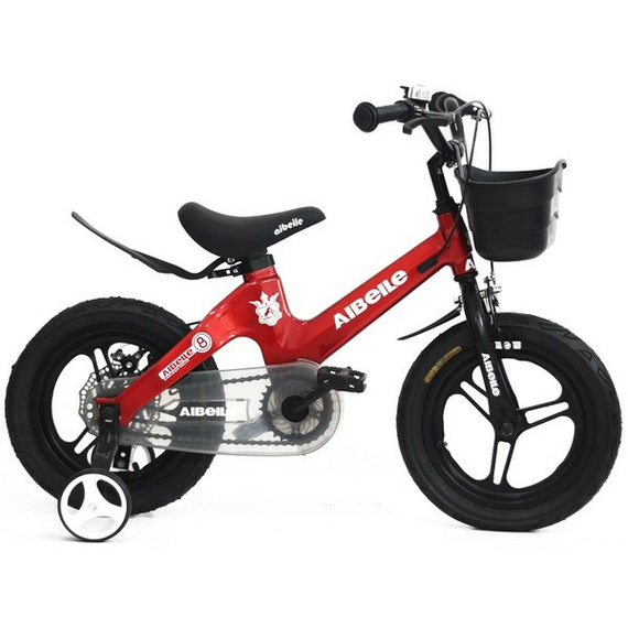 Дитячий двоколісний магнієвий велосипед ХТН-Т 14 з кошиком, різні кольори