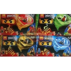 Конструктор 79068 (120шт) NJ, фигурка на запуске, 6 видов, в кор-ке, 26-16-4,5 см