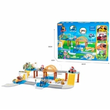 Трек G2009 (24шт) ЩП, 72-71-20,5см, транспорт с фигуркой 4шт, 8см, 57дет, в кор-ке, 44-35-8,5см