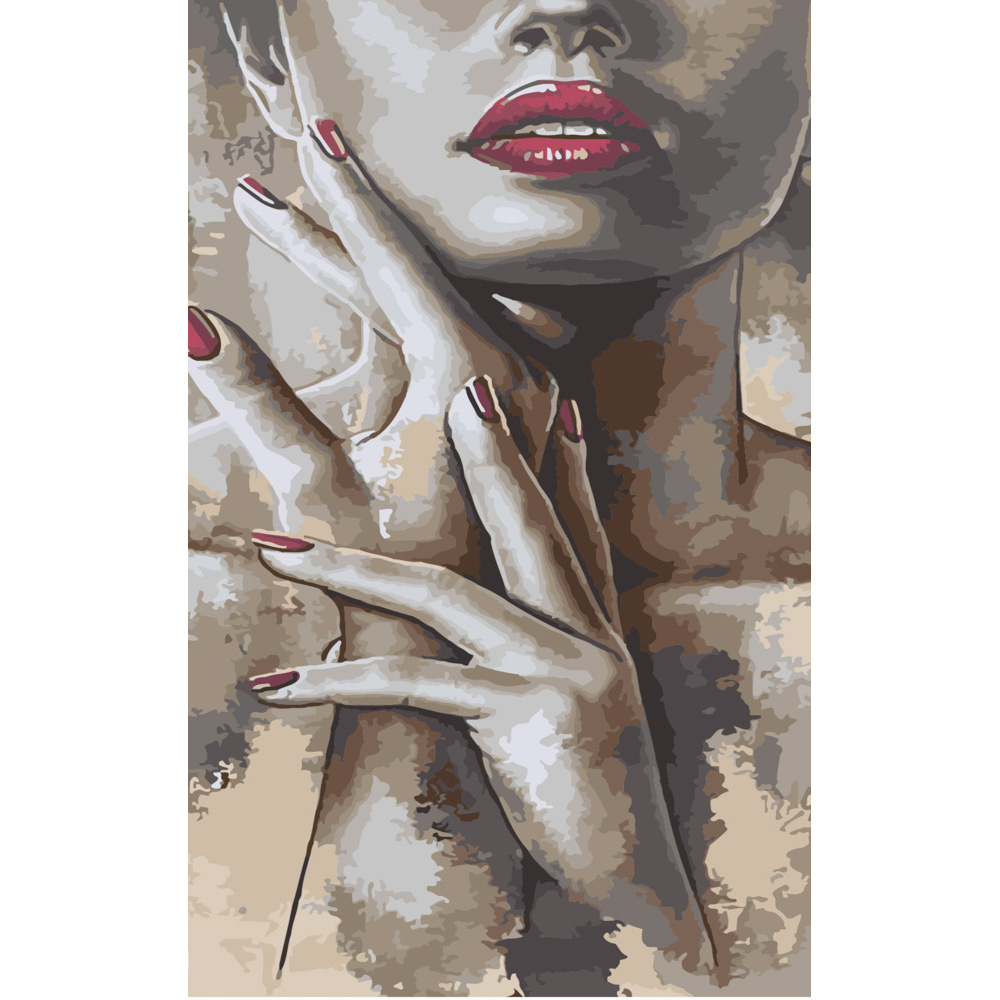 Фото, Видеообзоры картина за номерами strateg преміум чарівні риси розміром 50х25 см (ww024)