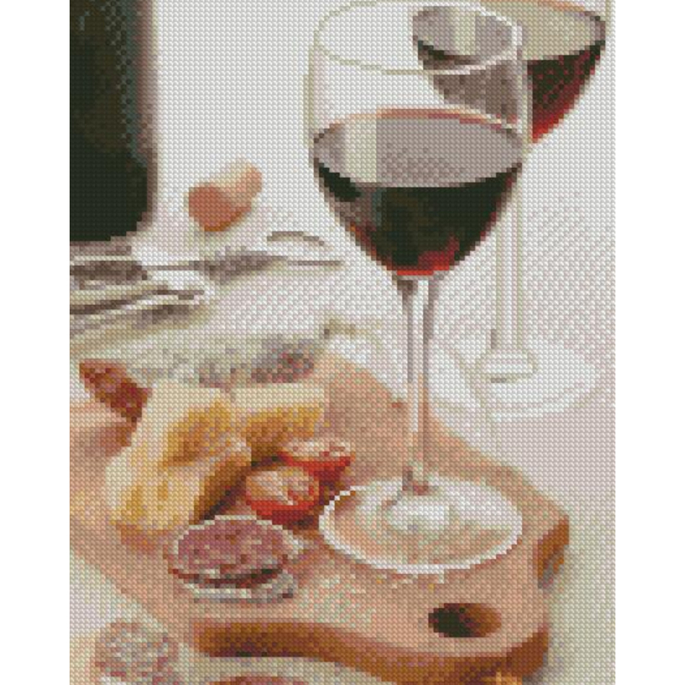 Фото, Відеоогляди алмазна мозаїка strateg преміум келихи з коханням розміром 30х40 см hx444