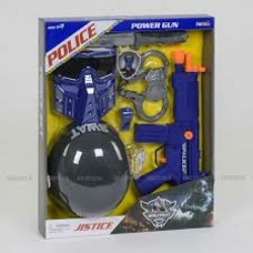 Поліцейський набір 34390 з каскою і маскою звук, в кор. 46,5*5,5*37,5