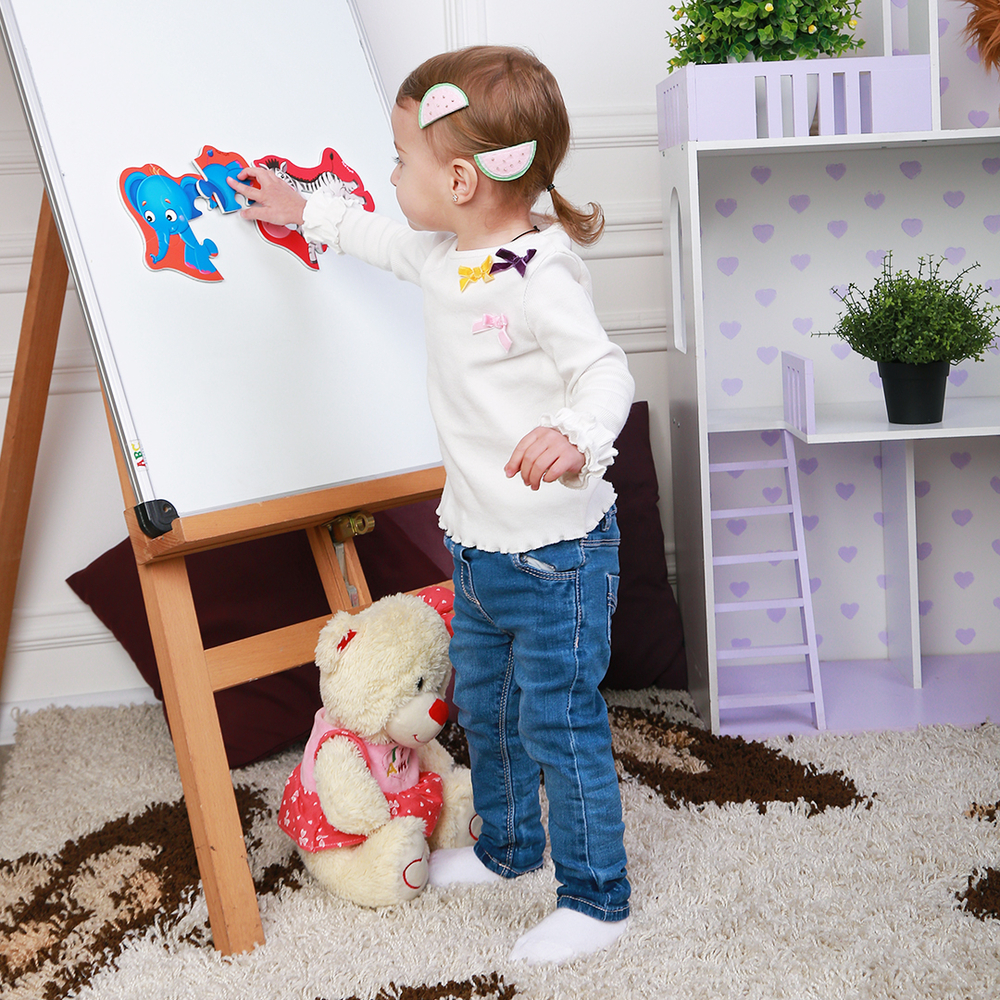 Фото, Відеоогляди магнітні бебі пазли «слоник та зебра» vt3208-12